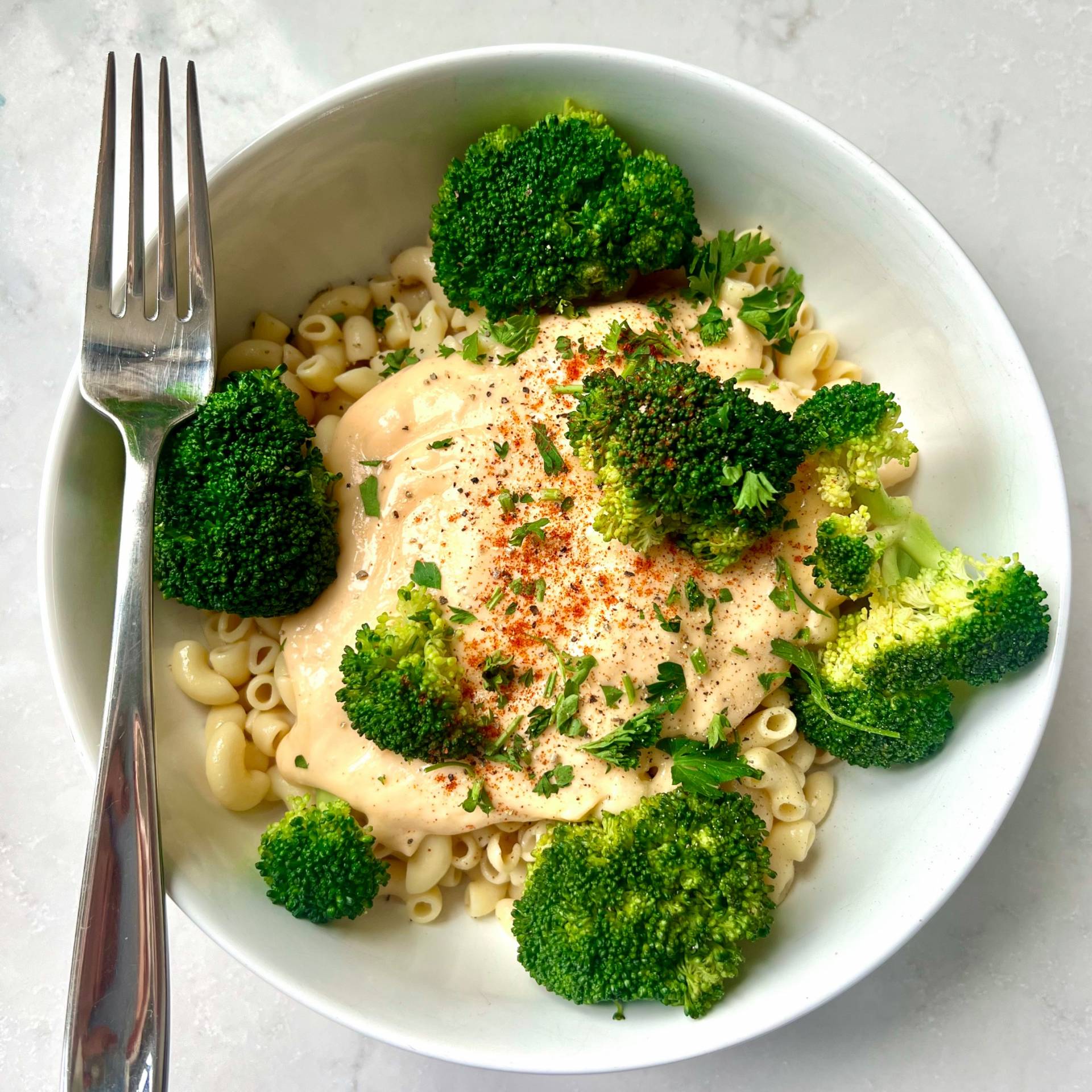 Vegetarian High Protein Mac and Cheese