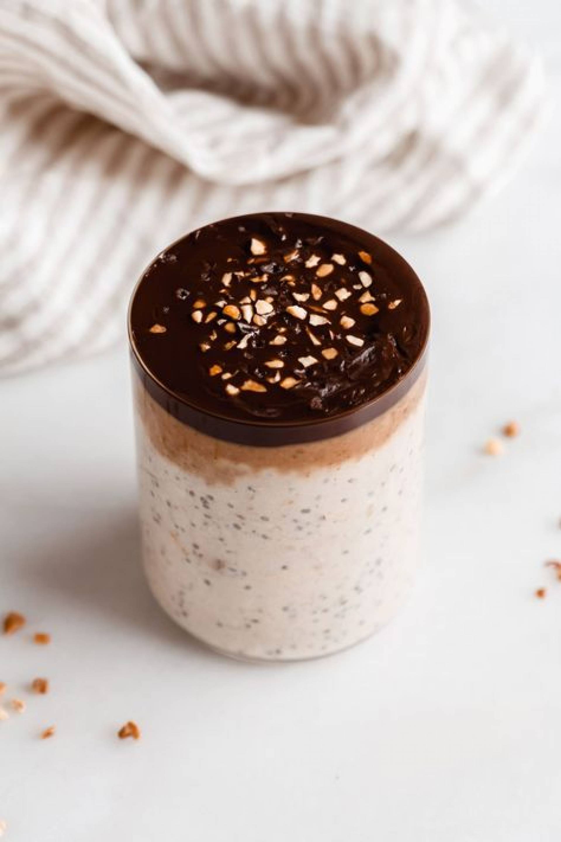 Snickers Chia Protein Pudding