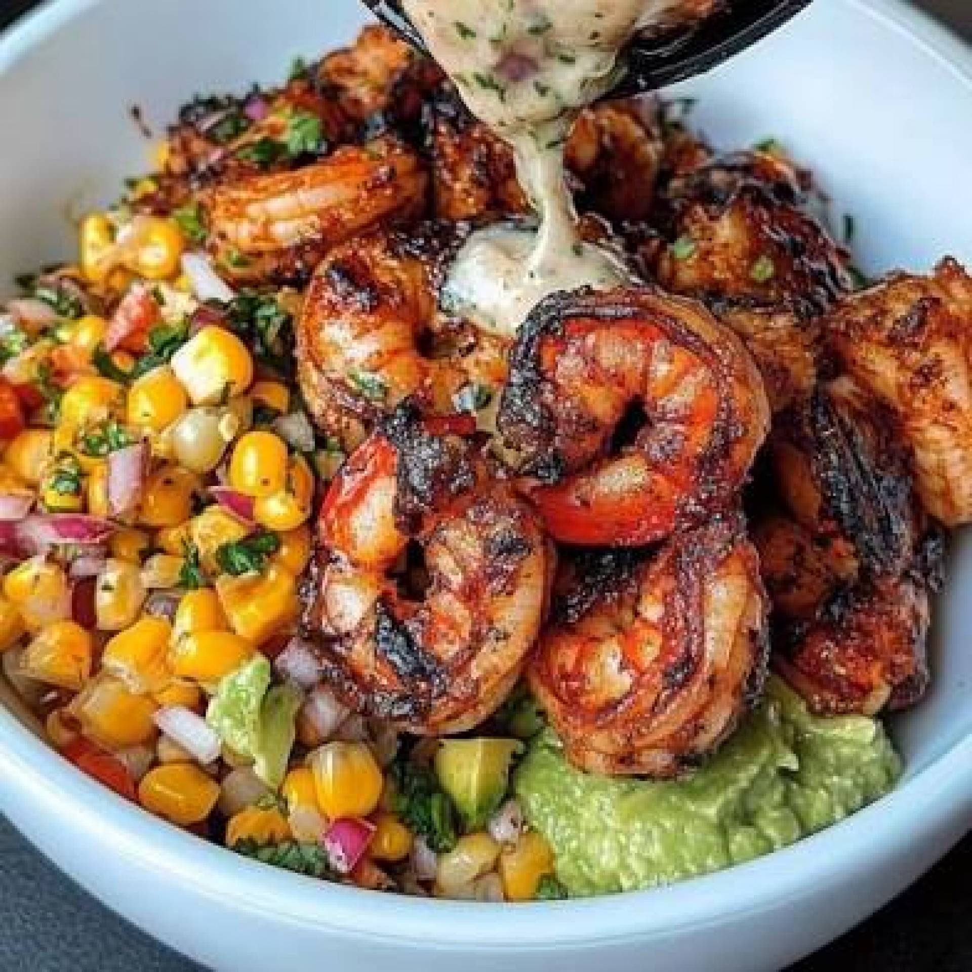 Grilled Shrimp Bowl with Basmati Rice