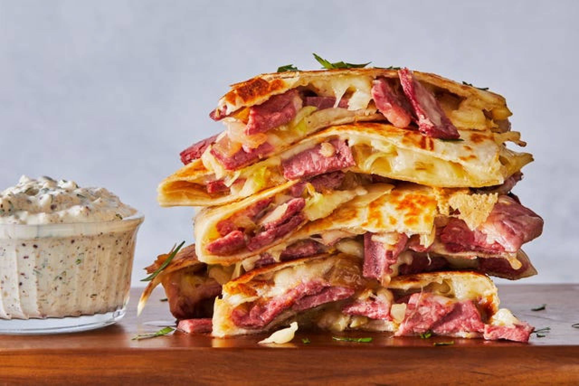 Corned Beef and Cabbage Quesadilla