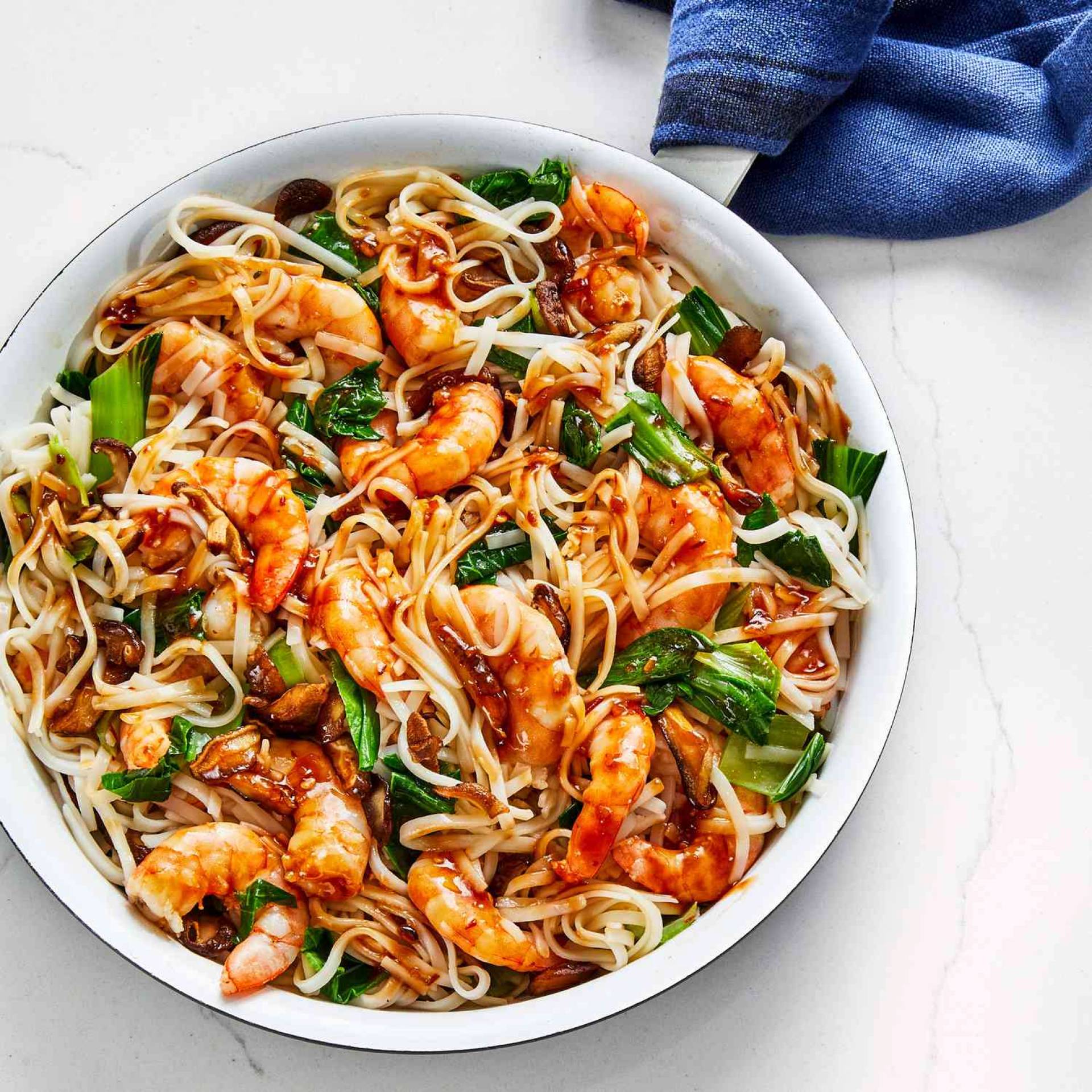 Shrimp Stir Fry Noodle Bowl