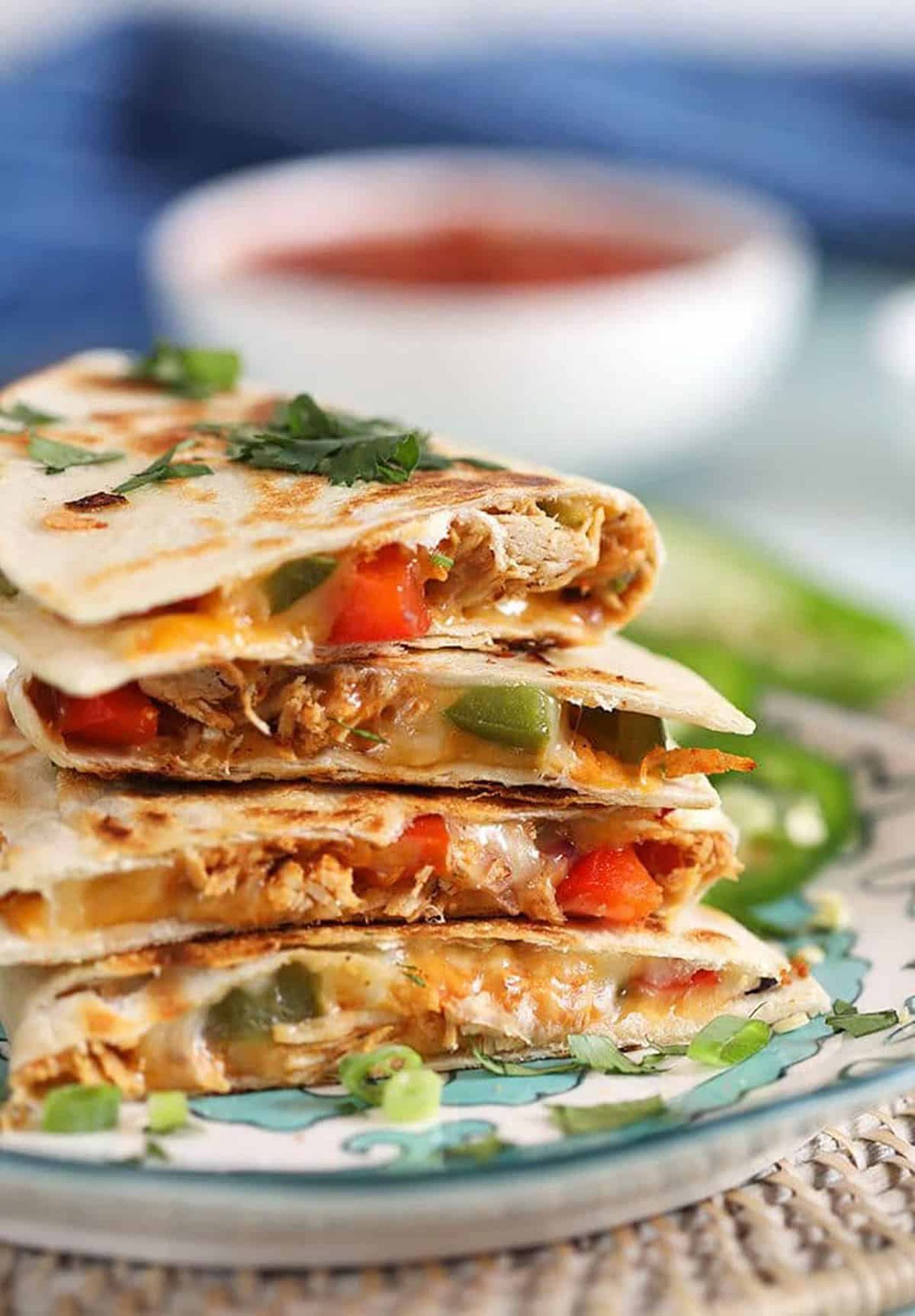 Spicy Philly Chicken Cheese Quesadilla