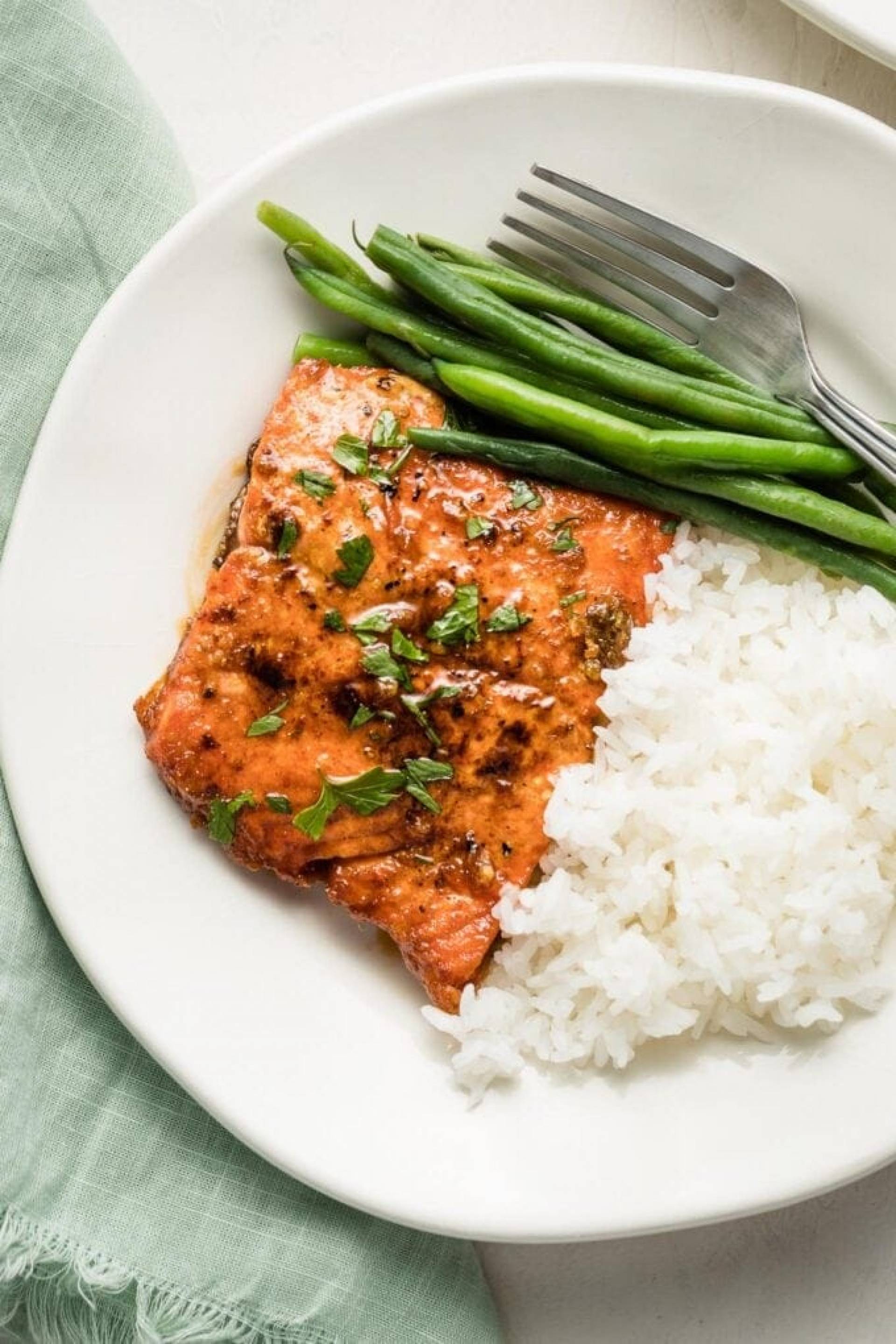 Maple Ginger Salmon with Cauliflower Rice