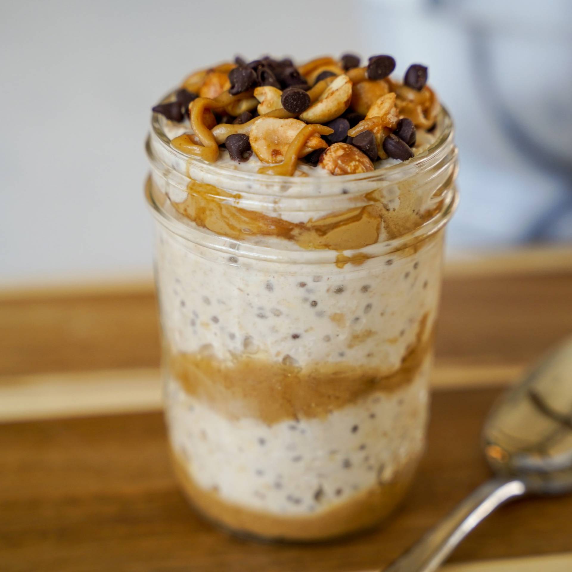 Peanut Butter Cup Overnight Oats