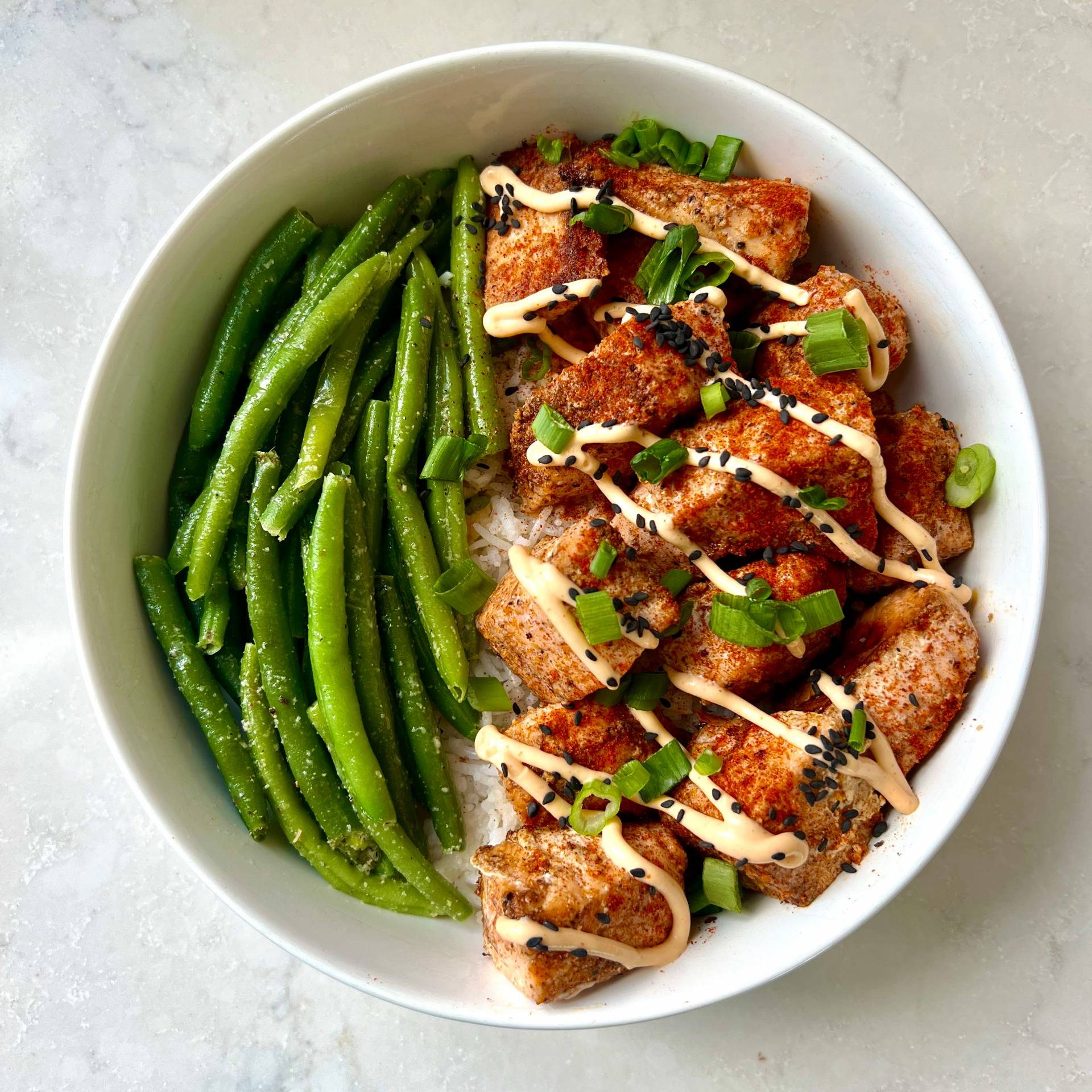 Firecrack Salmon with Basmati